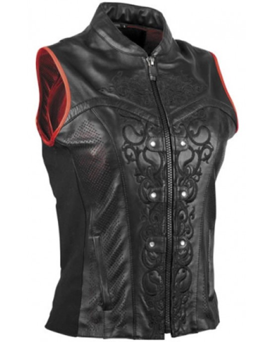 Leather Vest Women